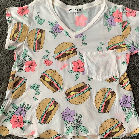 Wildfox hamburger Barbie tee tshirt women’s Xsmall - Picture 4 of 11